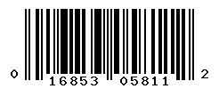 UPC barcode number 016853058112