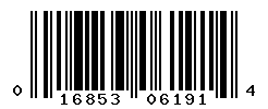 UPC barcode number 016853061914