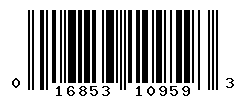 UPC barcode number 016853109593