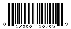 UPC barcode 017000107059