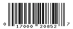 017000208527 barcode