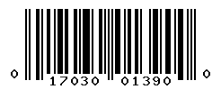 upc 017030013900 barcode image