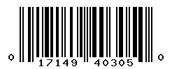 UPC barcode number 017149403050