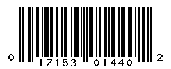 UPC barcode number 017153014402