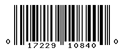 upc 017229108400 barcode image
