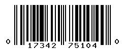 UPC barcode number 017342751040