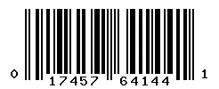 017457641441 barcode