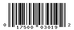 UPC 017500030192 barcode image