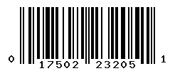 UPC barcode 017502232051