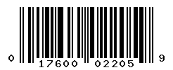 UPC barcode number 017600022059