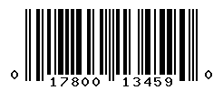 UPC barcode number 017800134590