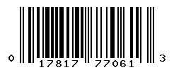 upc 017817770613 barcode image