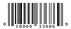 UPC barcode number 018000336869