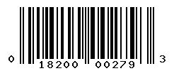 UPC barcode 018200002793