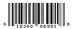 UPC barcode number 018200069918