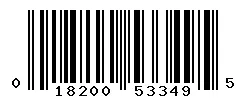 UPC barcode 018200533495