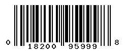 UPC barcode number 018200959998