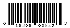 UPC barcode 018208008223