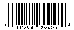UPC barcode number 018208009534