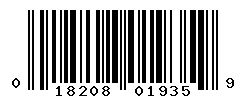 UPC barcode number 018208019359