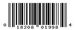UPC barcode number 018208019984