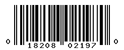 UPC barcode number 018208021970