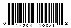 upc 018208100712 barcode image
