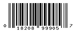 UPC barcode number 018208999057