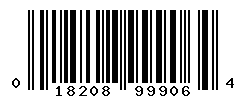 UPC barcode number 018208999064