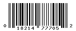 upc 018214777052 barcode image