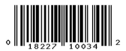UPC barcode 018227100342