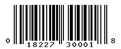 upc 018227300018 barcode image