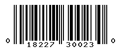 UPC barcode number 018227300230