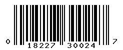 UPC barcode number 018227300247