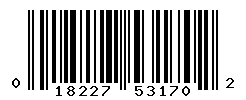 UPC barcode number 018227531702