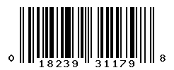 UPC barcode number 018239311798