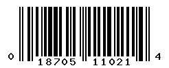 UPC barcode 018705110214