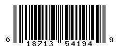 UPC barcode number 018713541949