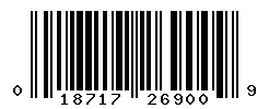 upc 018717269009 barcode image