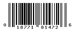 upc 018771814726 barcode image