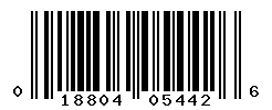 UPC barcode number 018804054426