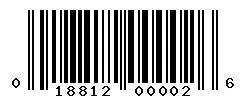 UPC barcode 018812000026