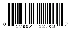 UPC barcode 018997127037
