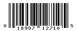 UPC barcode number 018997127105