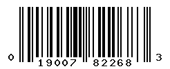 UPC barcode number 019007822683