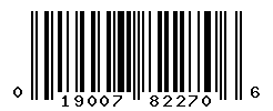 UPC barcode number 019007822706
