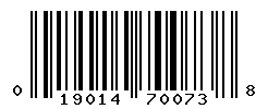 upc 019014700738 barcode image