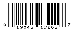 UPC barcode number 019045139057