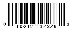 UPC barcode number 019048172761