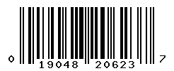 UPC barcode number 019048206237